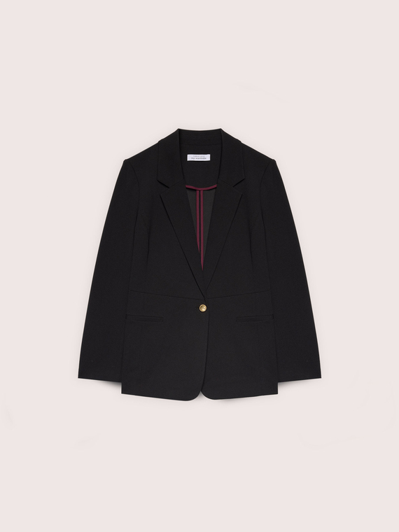 Deconstructed blazer in stretch fabric
