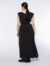 Long double look black dress image number 7