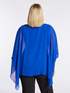 Blusa over elegante con top in paillettes image number 1