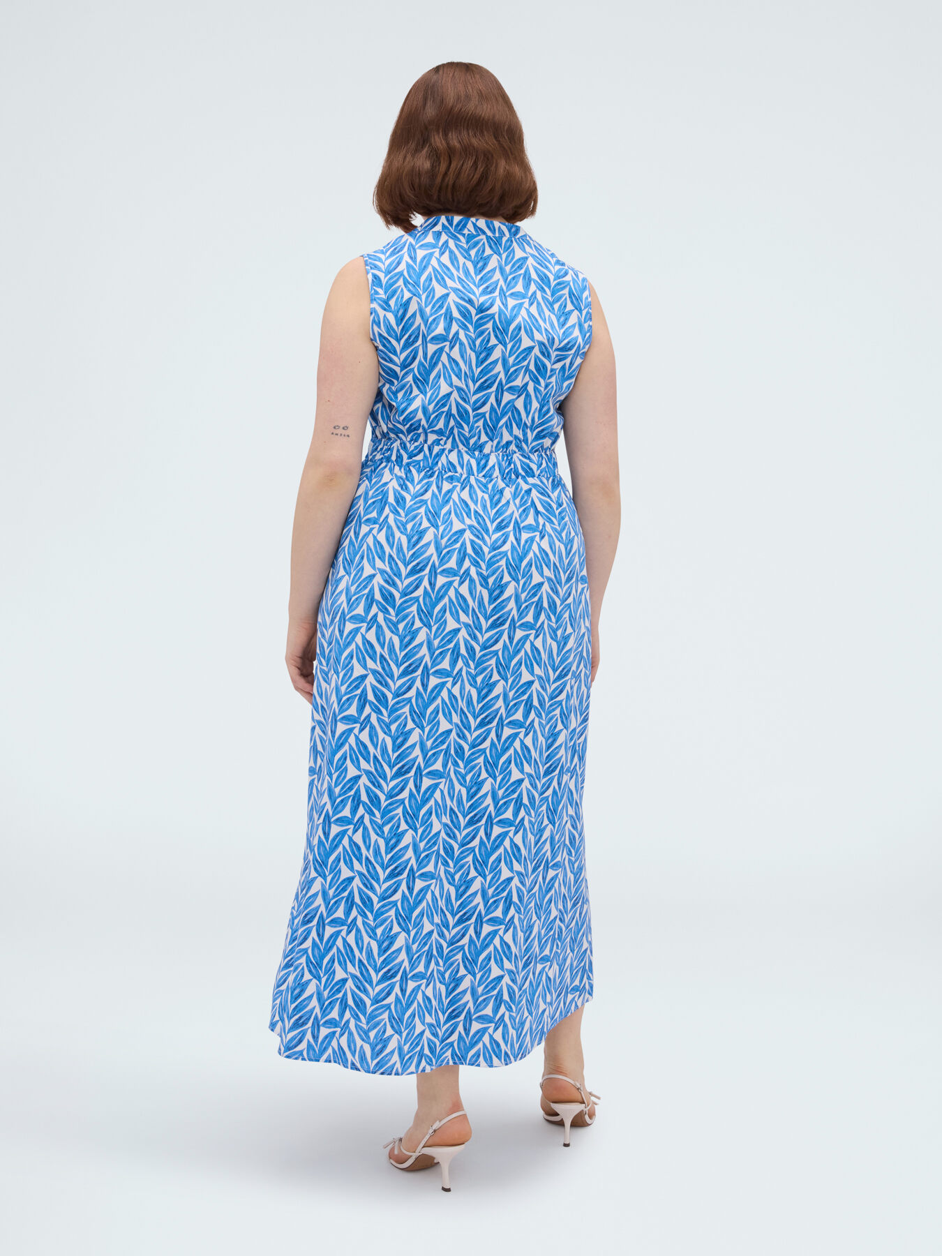 Long foliage cotton dress image number 1