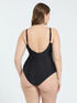 One-piece swimsuit with crossover neckline image number 1