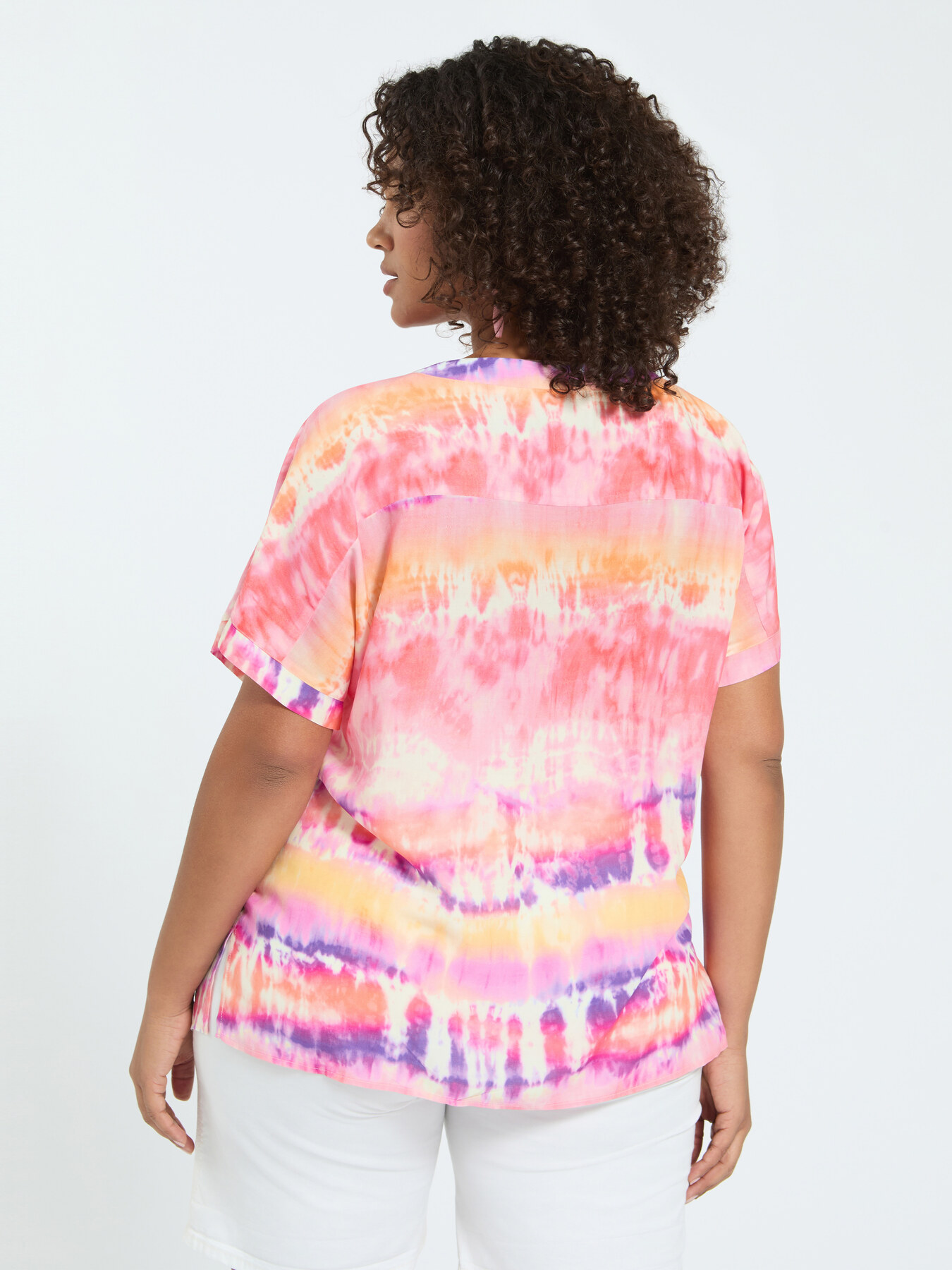 Tie-Dye-Bluse aus Viskose image number 1
