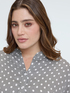 Polka dot shirt in viscose satin image number 3