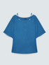 Boat neck blouse in tencel image number 5