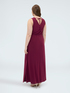 Robe longue en jersey avec d&eacute;collet&eacute; dans le dos image number 1
