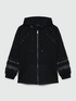 Sweat-shirt avec inserts en filet et strass image number 5