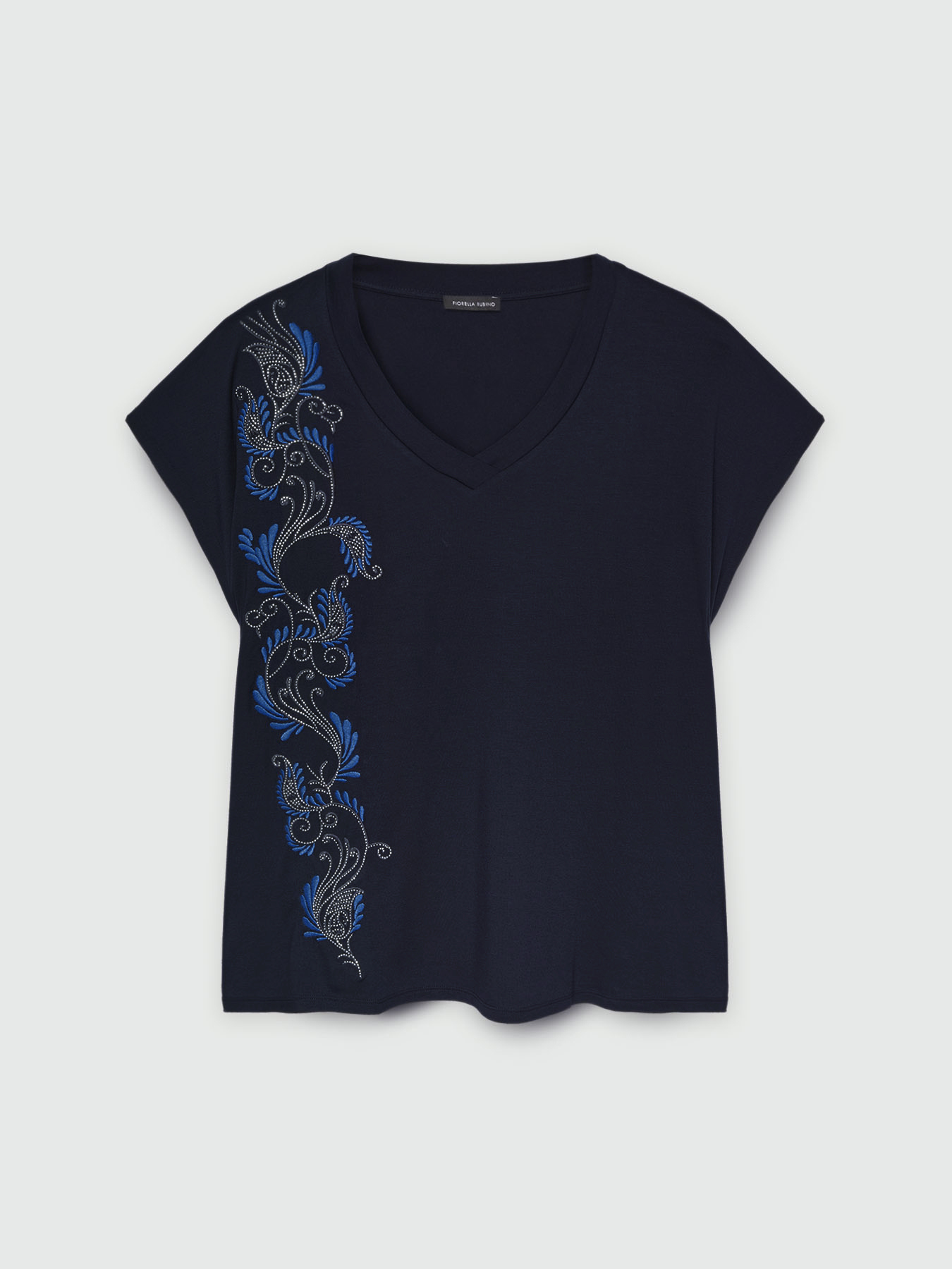 T-shirt con ricamo stile bandana image number 4