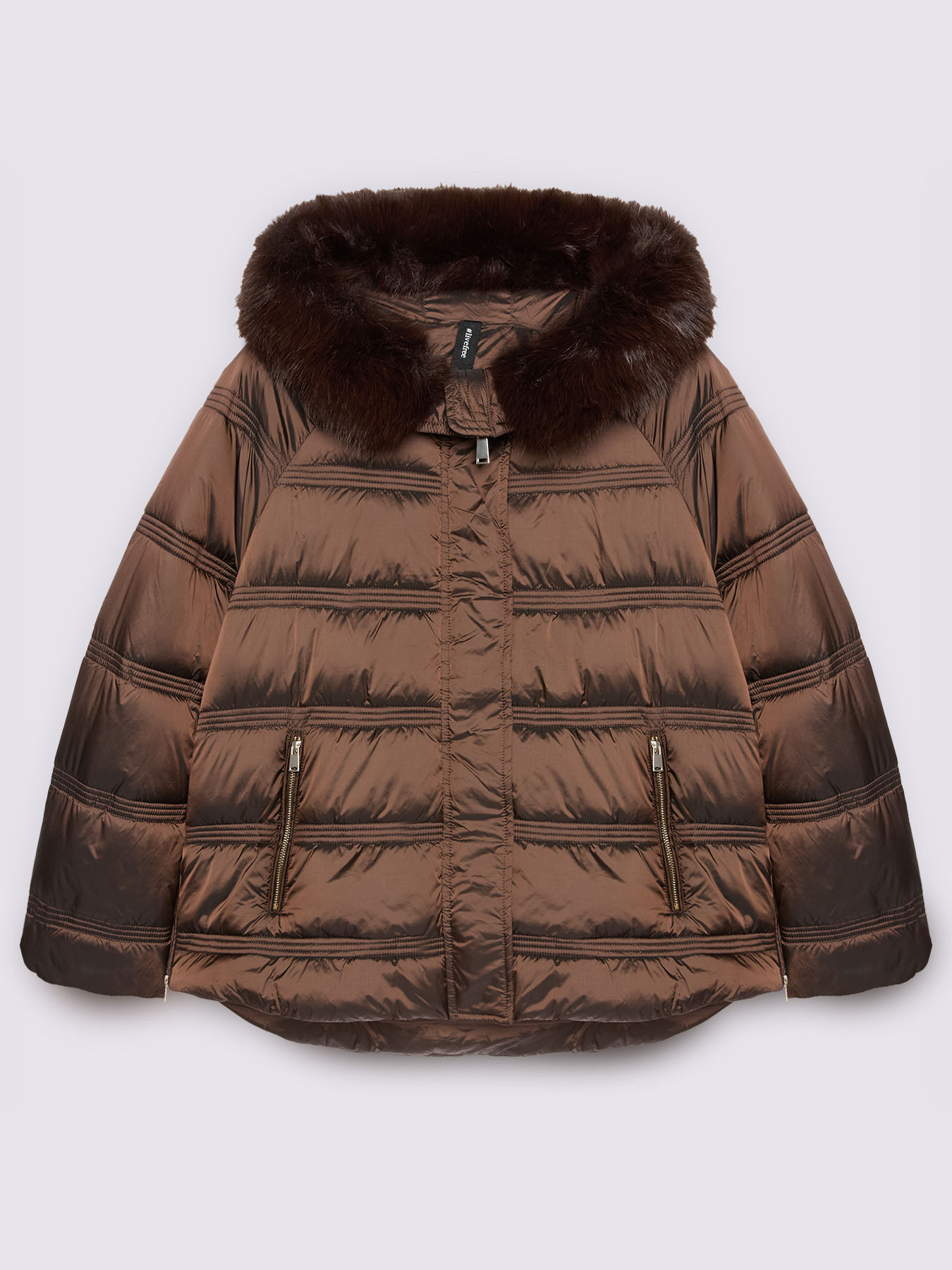 Doudoune &agrave; capuche en peluche image number 4