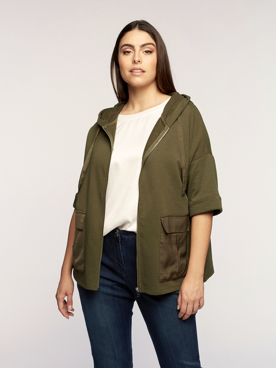 Fiorella Rubino Felpa con tasche in raso Donna