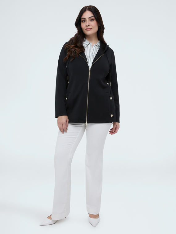 Sudadera con cremallera y capucha