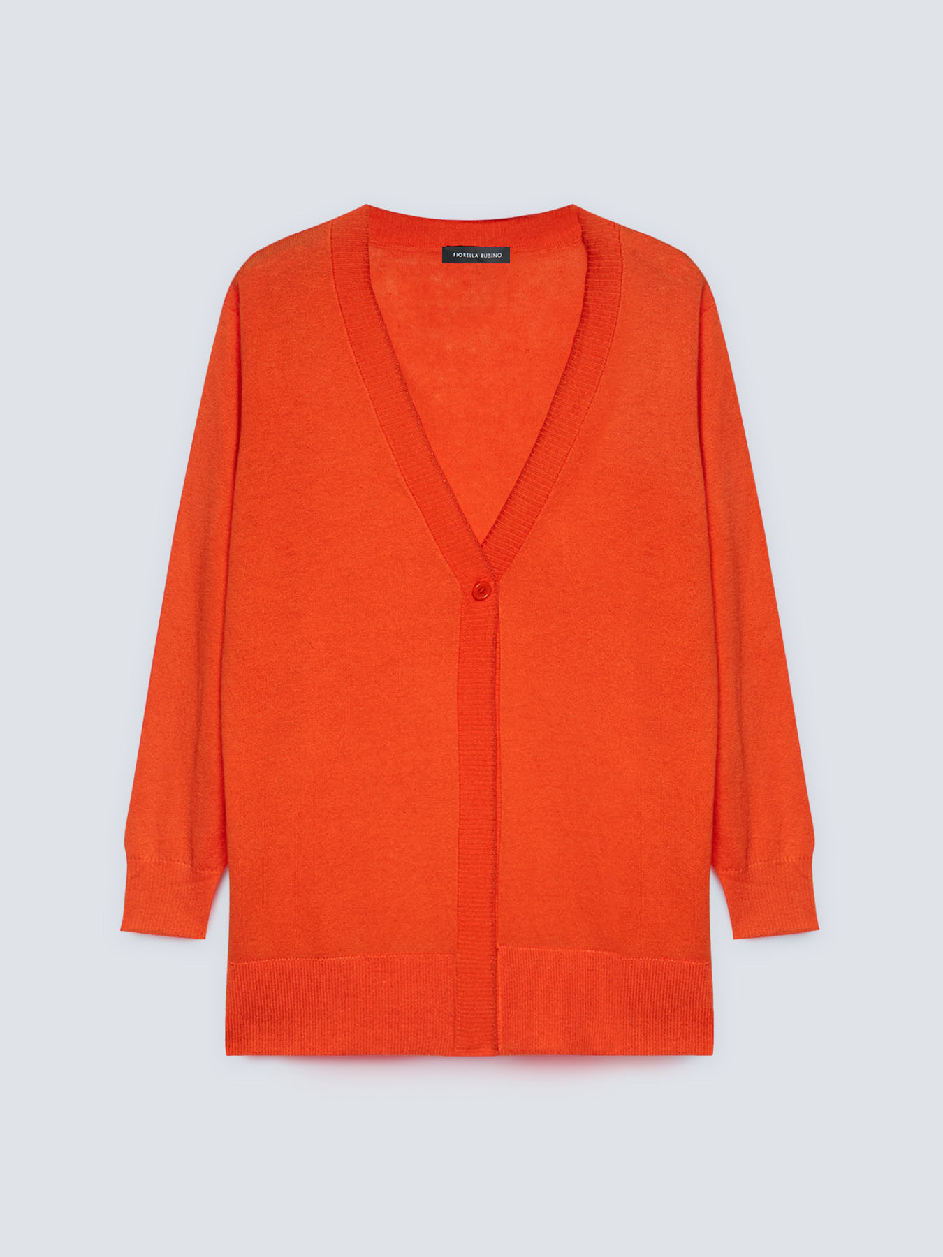 C&aacute;rdigan largo mezcla de lino image number 4