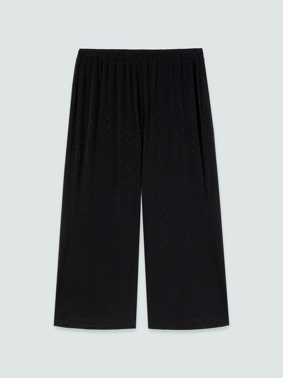 Jersey trousers with light spots