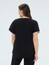 T-shirt with floral embroidery image number 2
