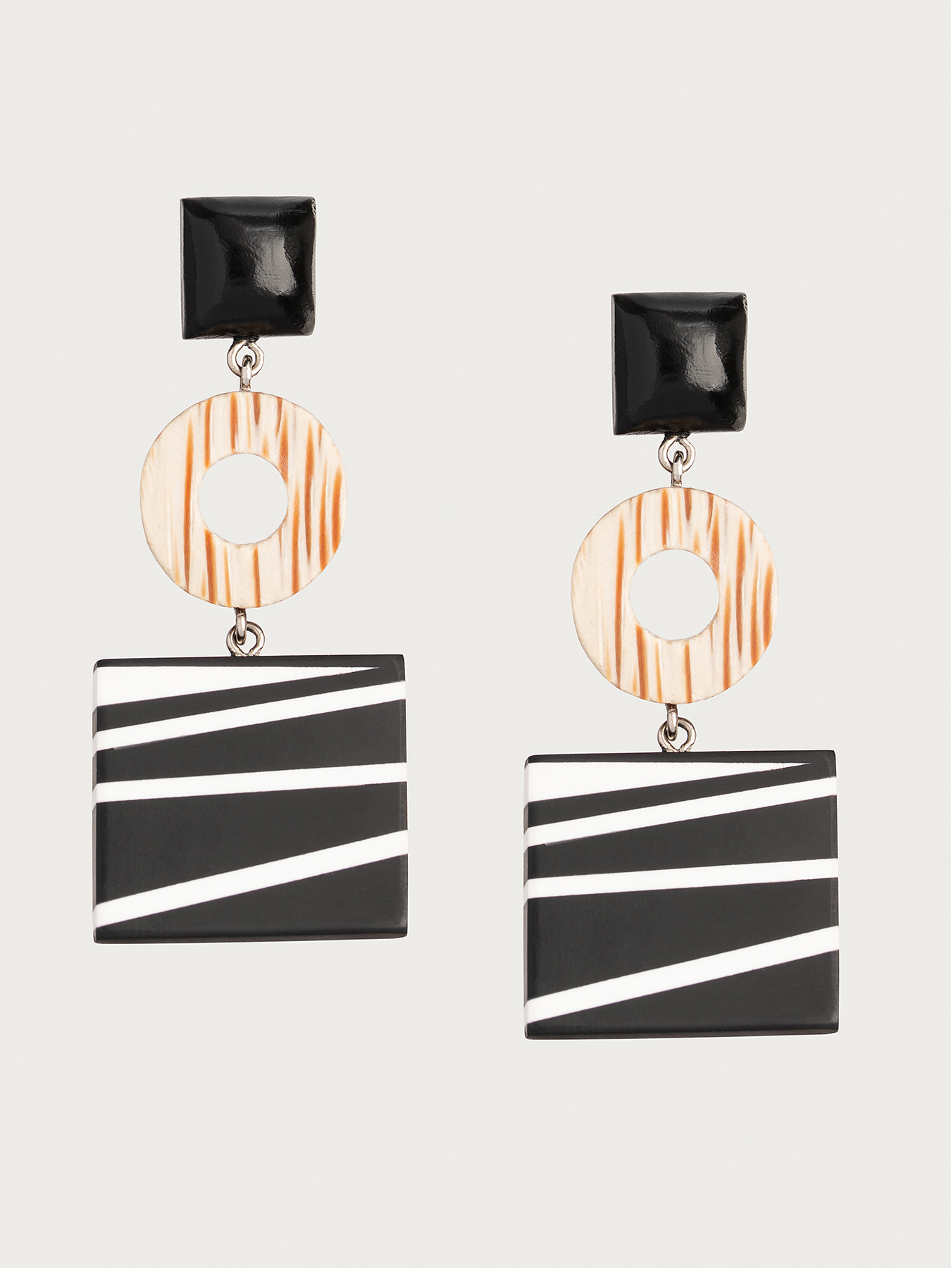 Pendientes colgantes geom&eacute;tricos image number 1