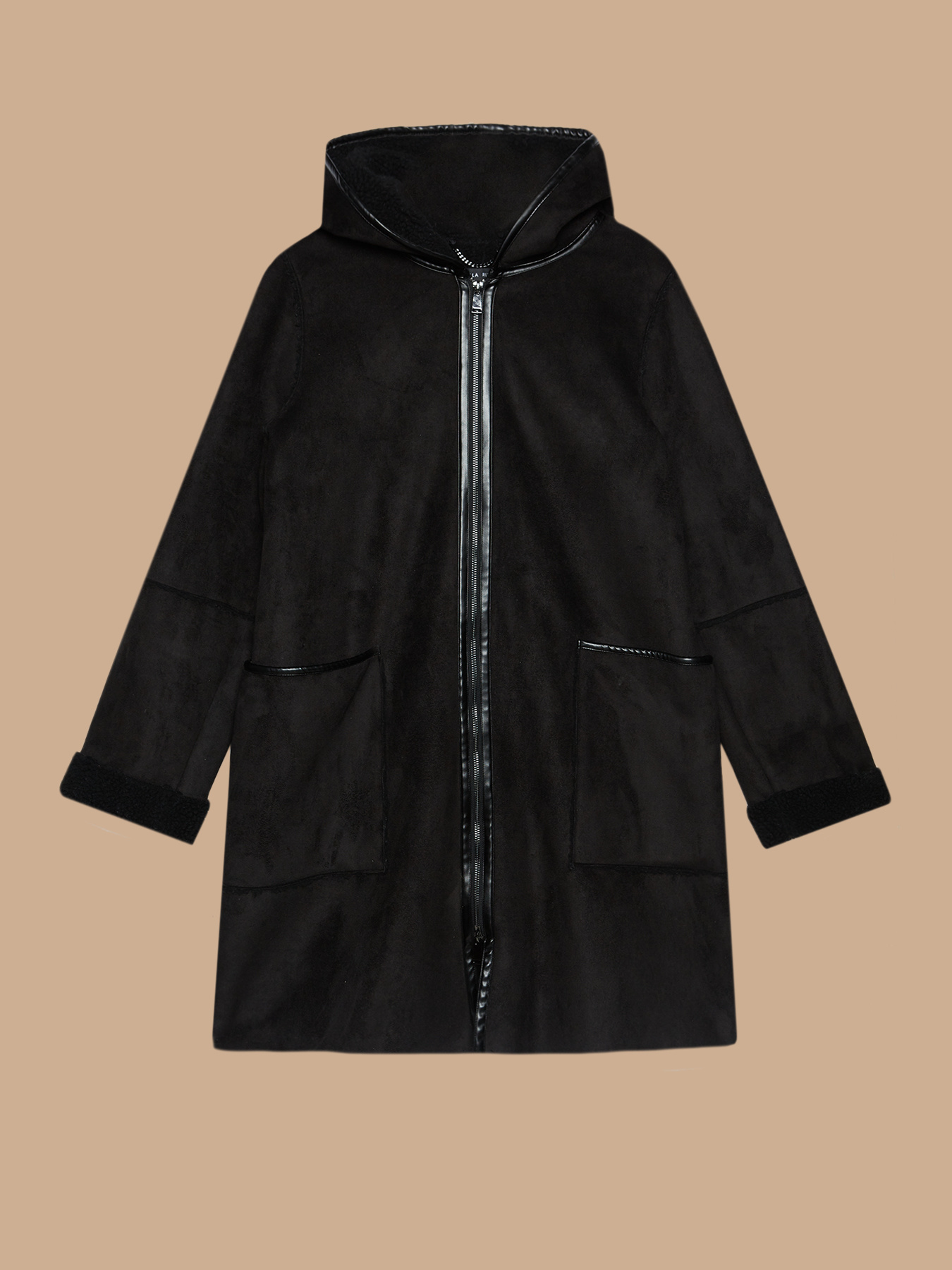 Mantel in Lammfell-Optik image number 3