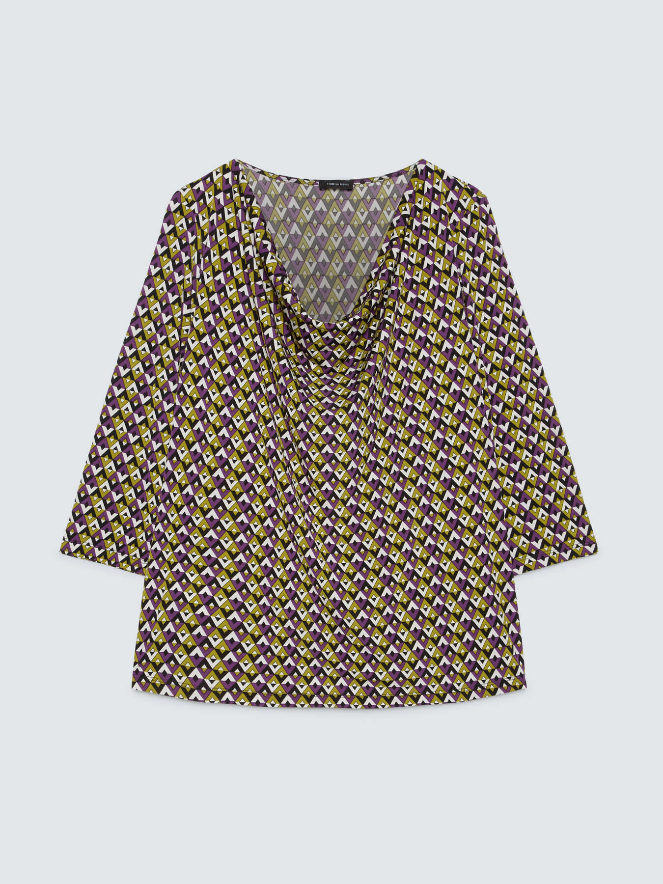 T-Shirt aus Jersey mit geometrischem Print image number 4