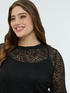 Perforated lace T-shirt image number 3