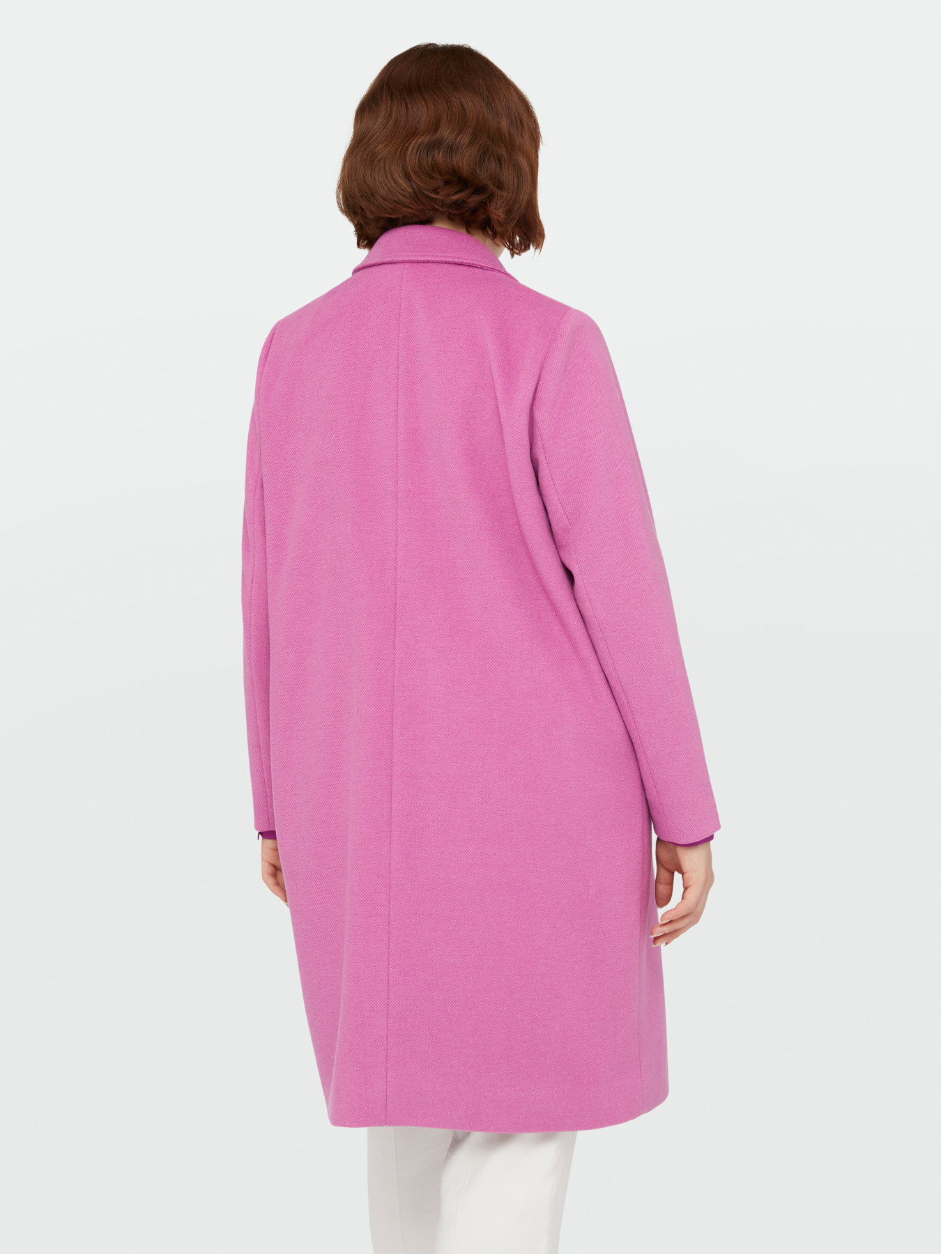 Pink double-breasted coat image number 2