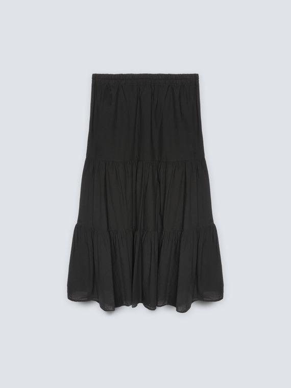 Long flounced skirt