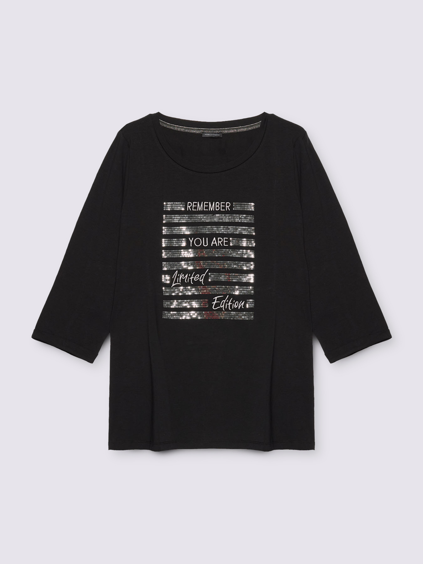 T-Shirt mit glitzerndem Motivationsspruch image number 4