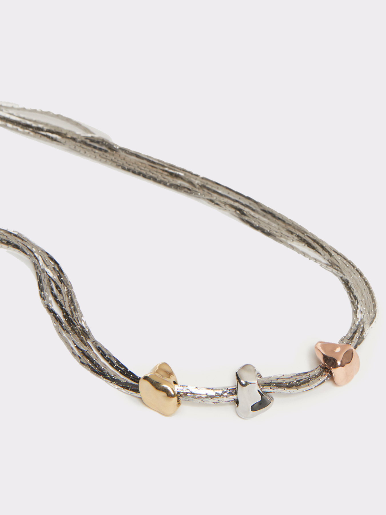 Collana multifilo con pepite image number 1