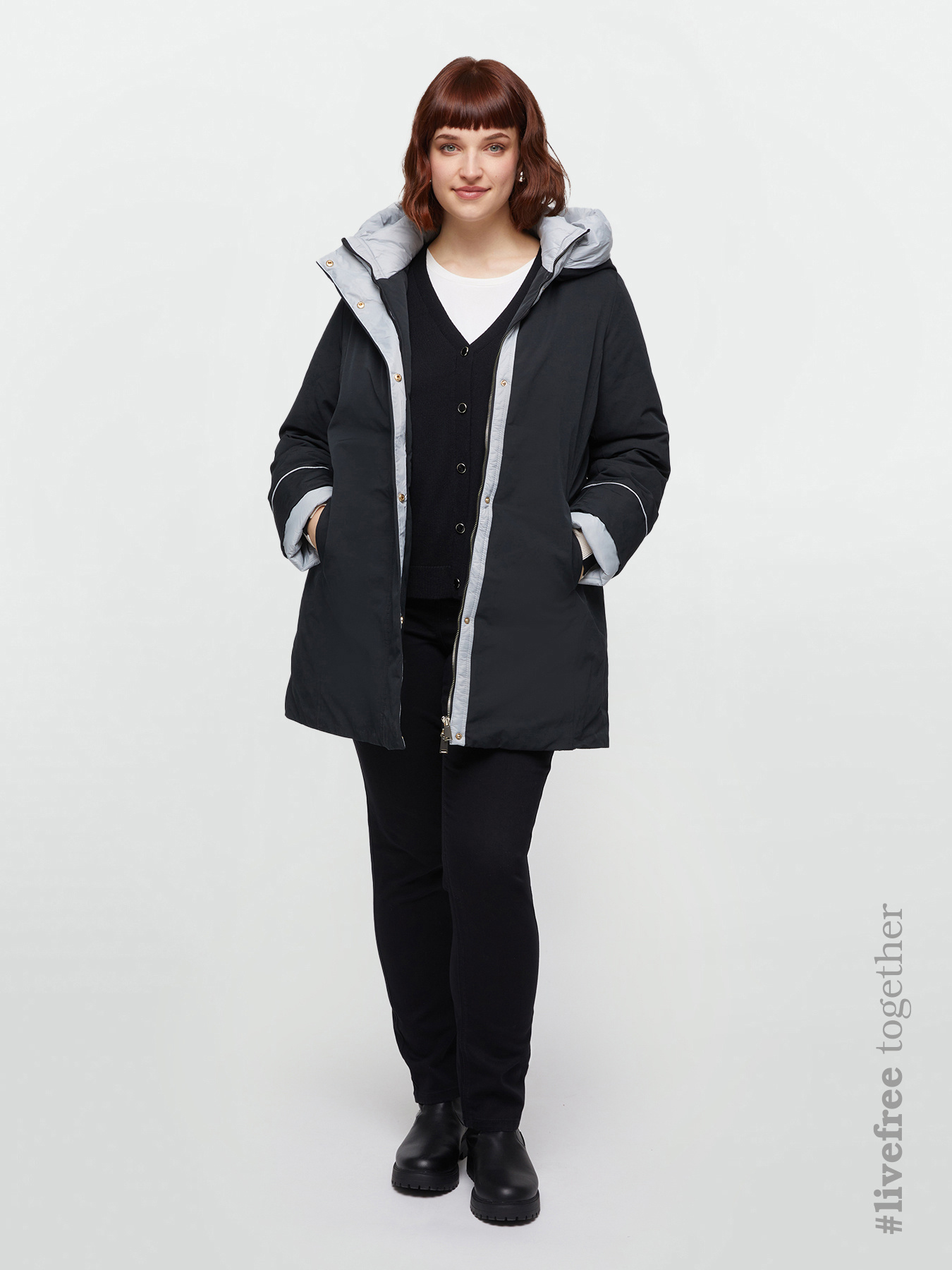 Zweifarbige Daunenjacke mit Sorona&reg; Aura-F&uuml;llung image number 0