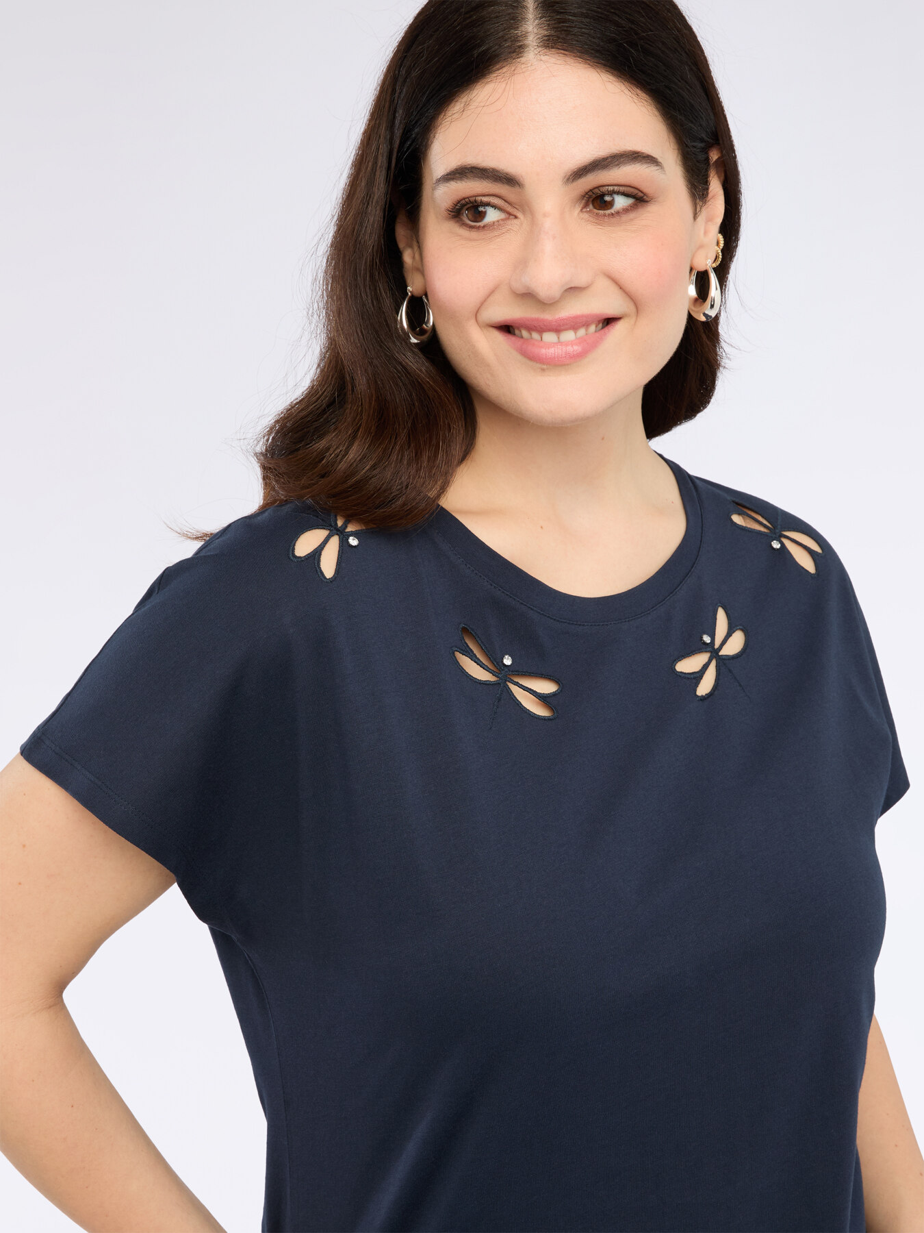 T-shirt con dettaglio a libellula image number 3