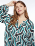 Blusa in raso stampato image number 3