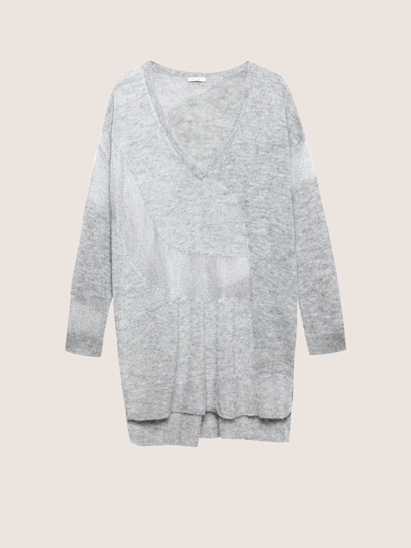 Maglia lunga in mix di filati image number 3