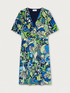 Robe imprim&eacute;e avec motif cache-c&oelig;ur sur le devant image number 3