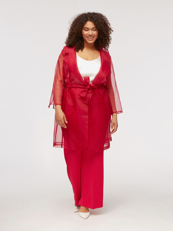 Fiorella Rubino Giacca in organza con cintura Donna