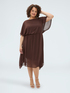 Kleid aus Georgette mit asymmetrischem Saum image number 0