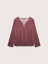 Blouse with heart print image number 4