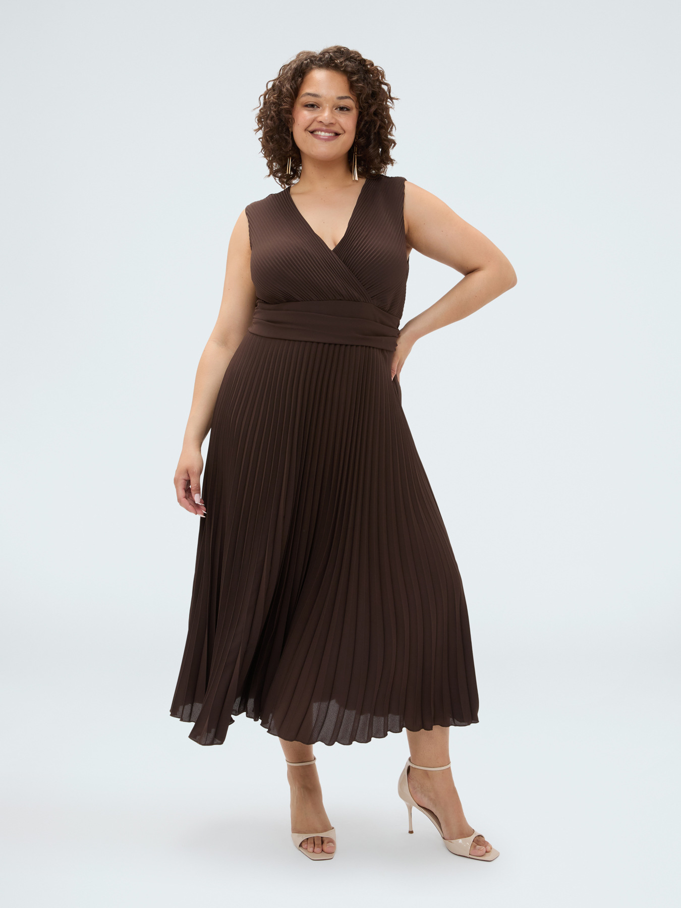Vestito Dream in georgette pliss&eacute; image number 2