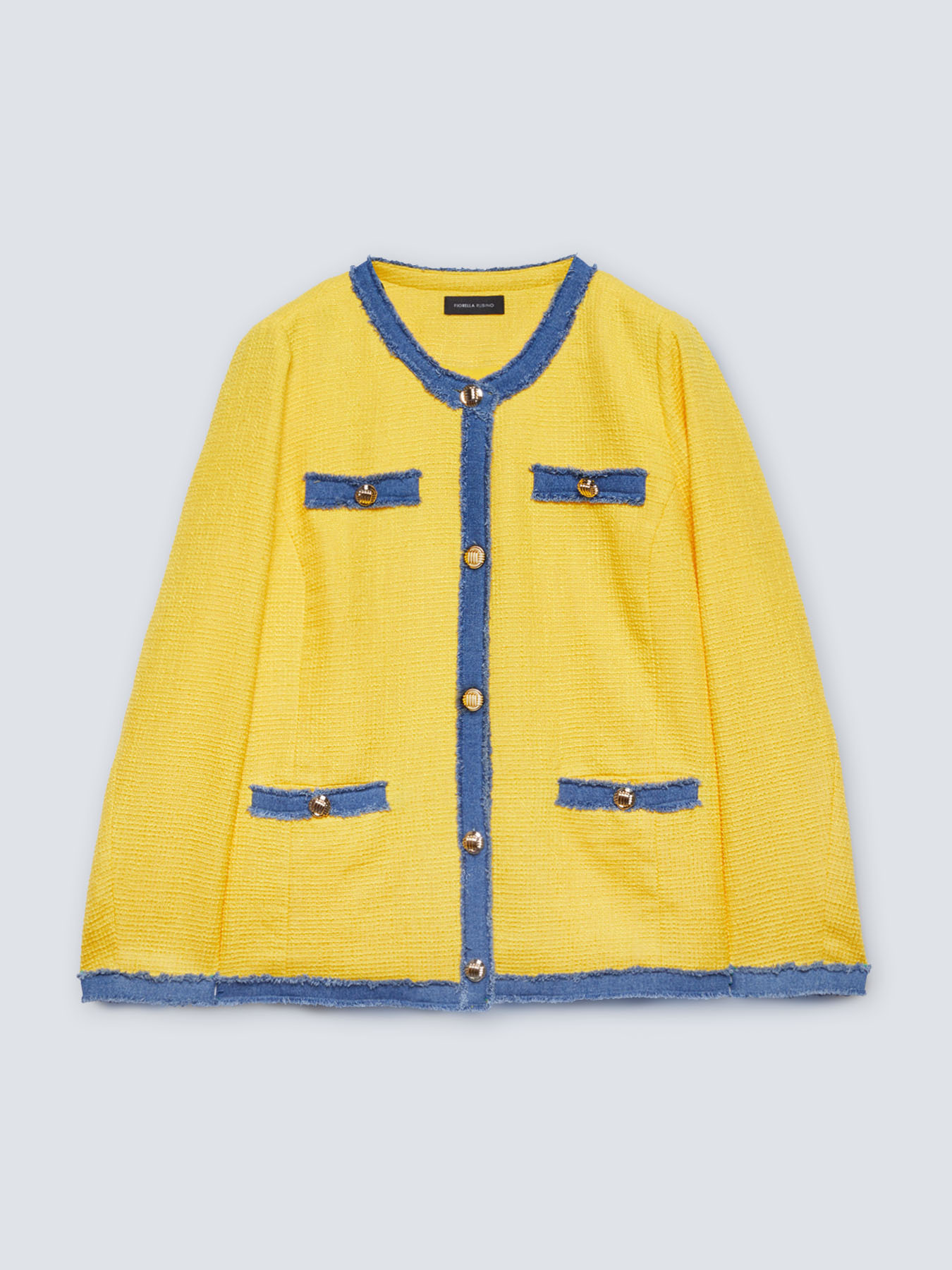 Chaqueta con bordes vaqueros image number 4