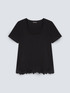 T-shirt with lace hem image number 5
