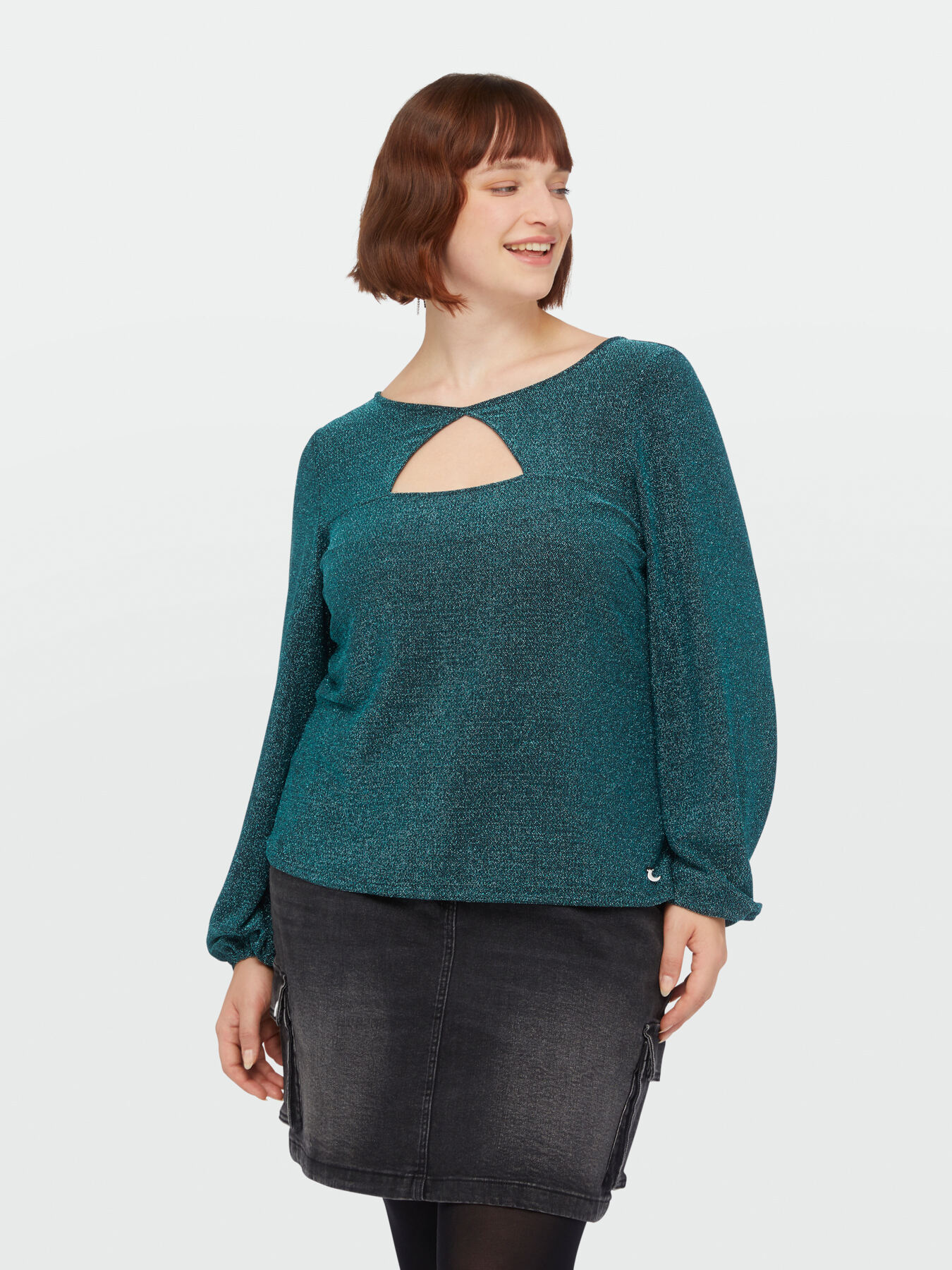 T-shirt en jersey lurex image number 3