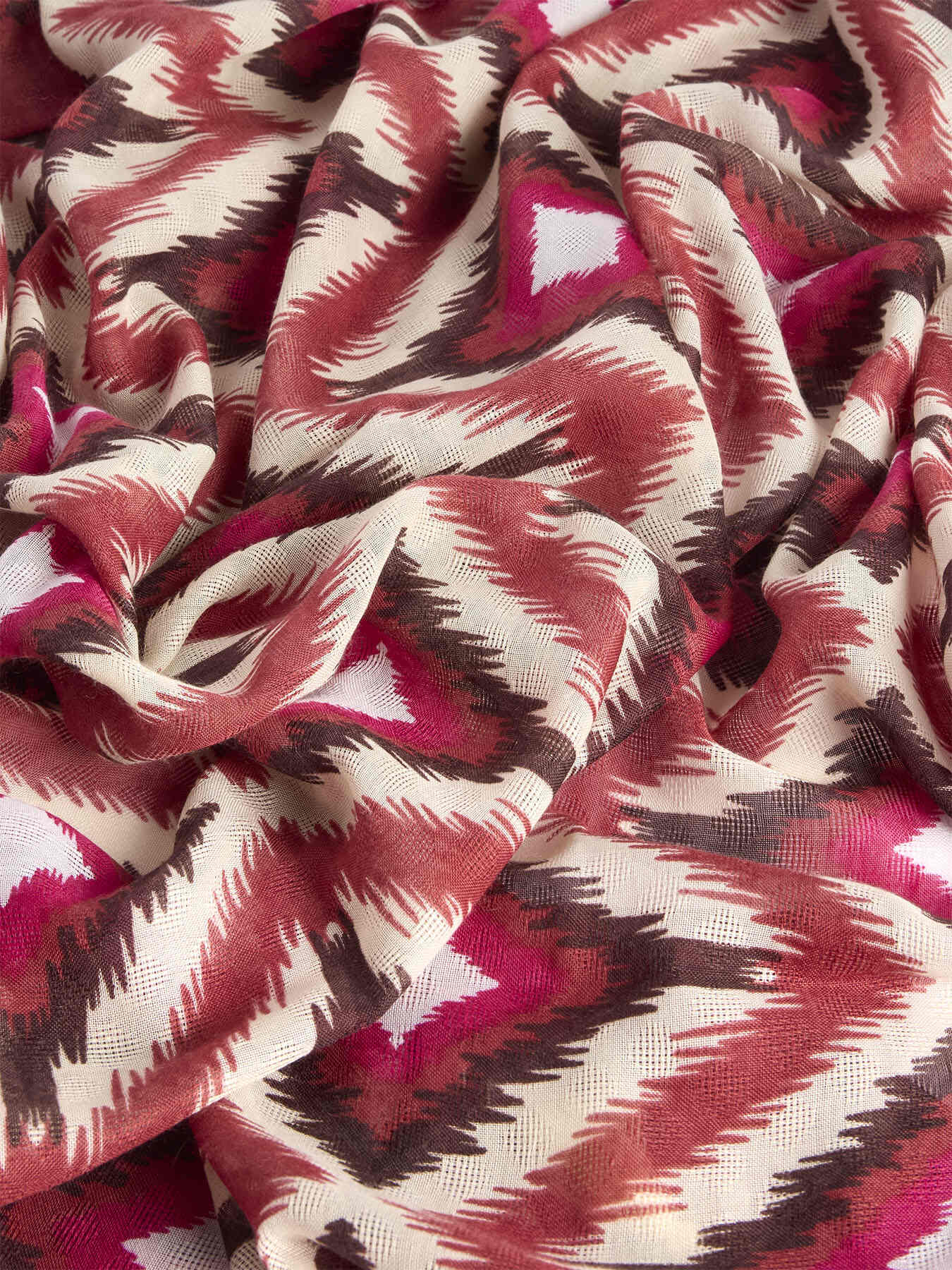 Schal mit Ethno-Muster und Quasten image number 2