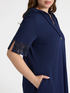Dress with hood and embroidery image number 2