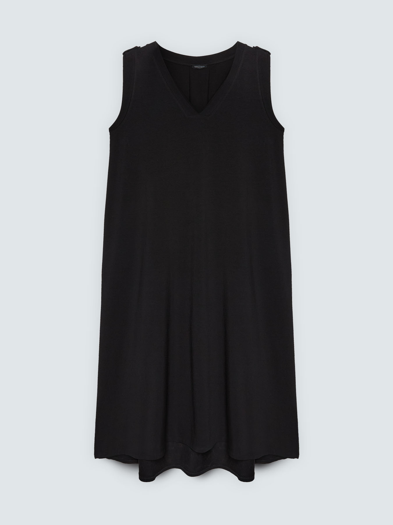Long V-neck dress image number 4