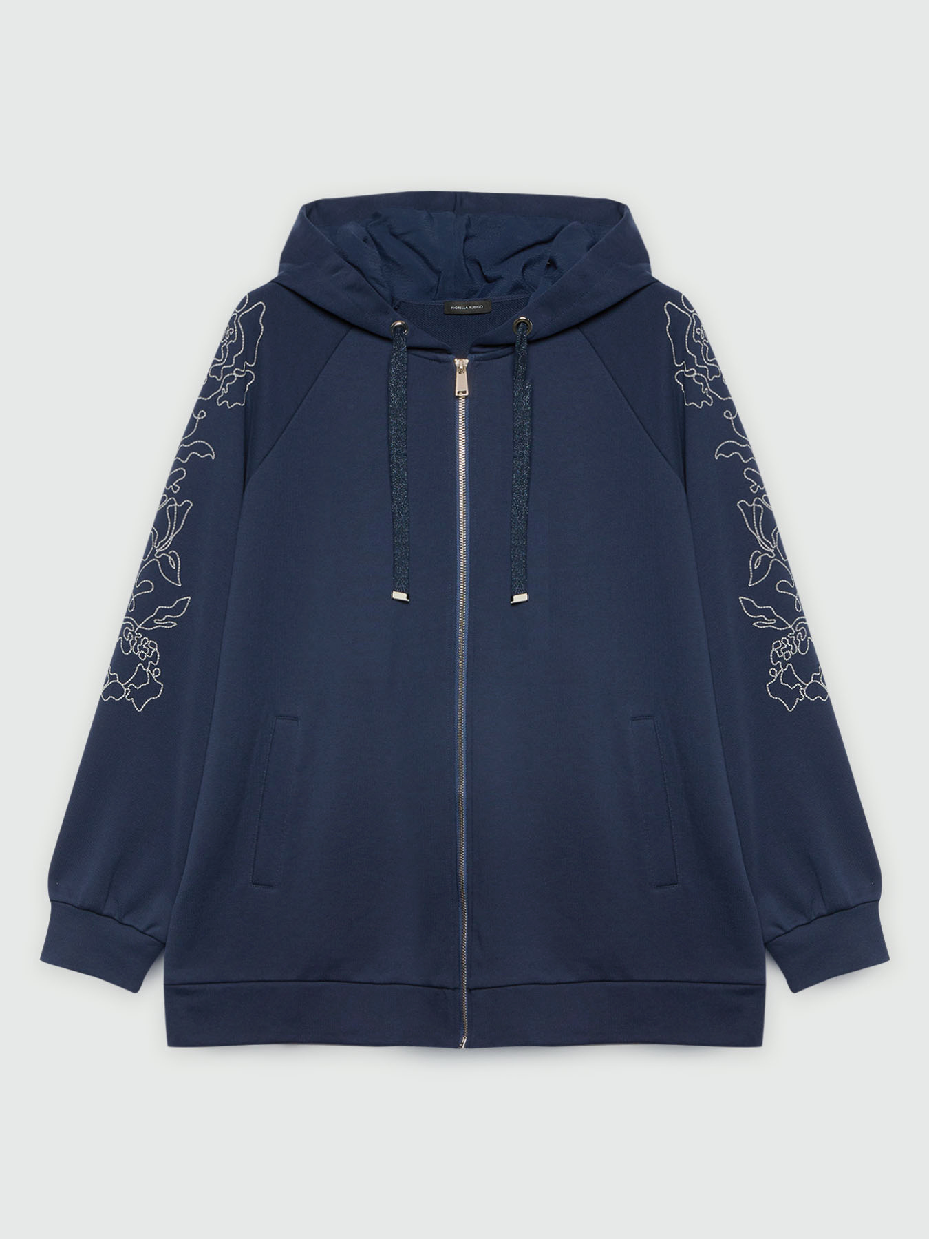 Sweat-shirt avec broderie &agrave; fleurs image number 5