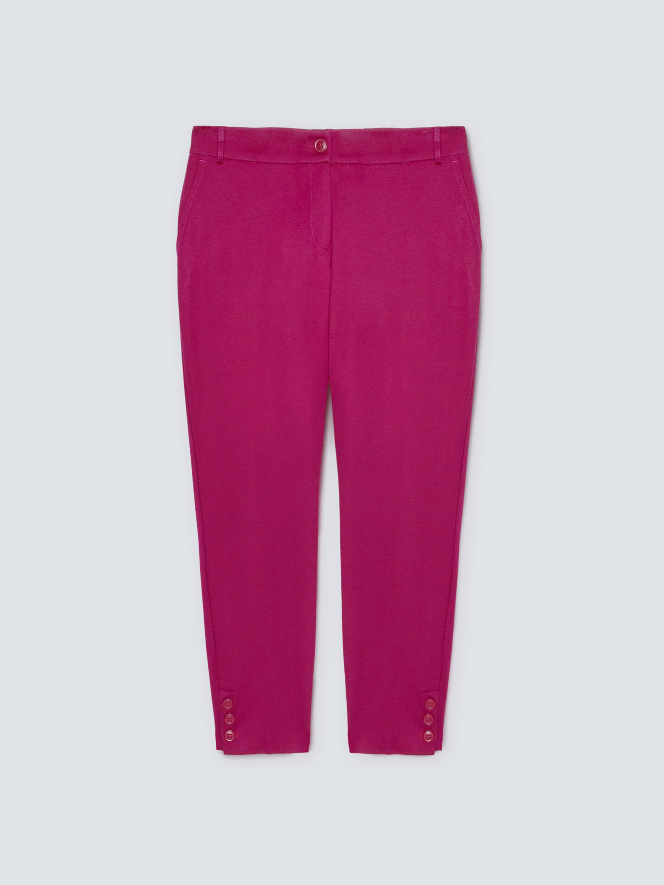 Milano-stitch trousers with buttons on the hem image number 4