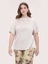 Blouse en satin avec encolure bateau et d&eacute;coupes image number 2