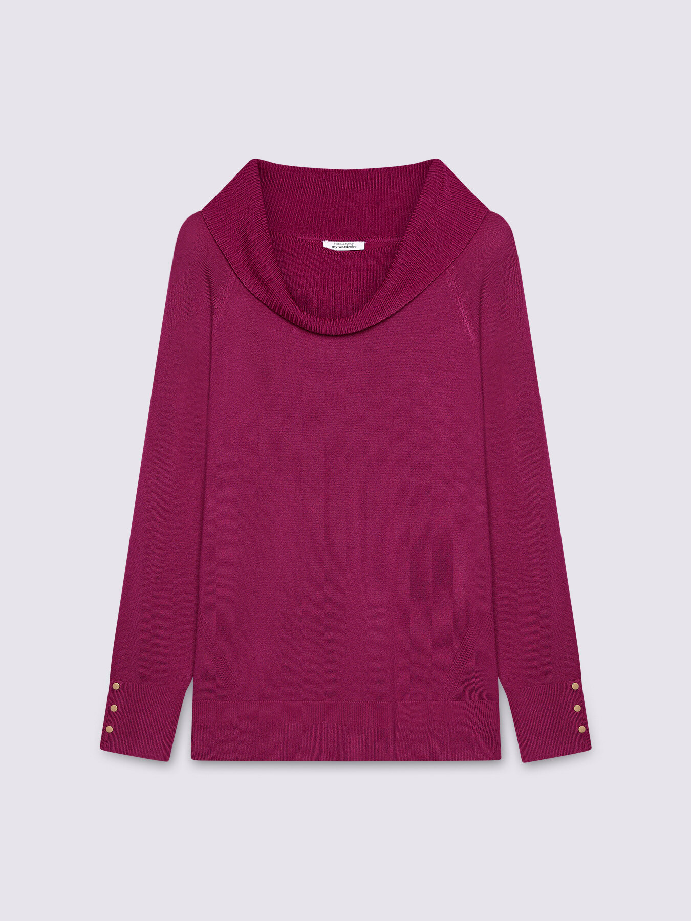 Turtleneck sweater with buttons on the cuffs image number 4