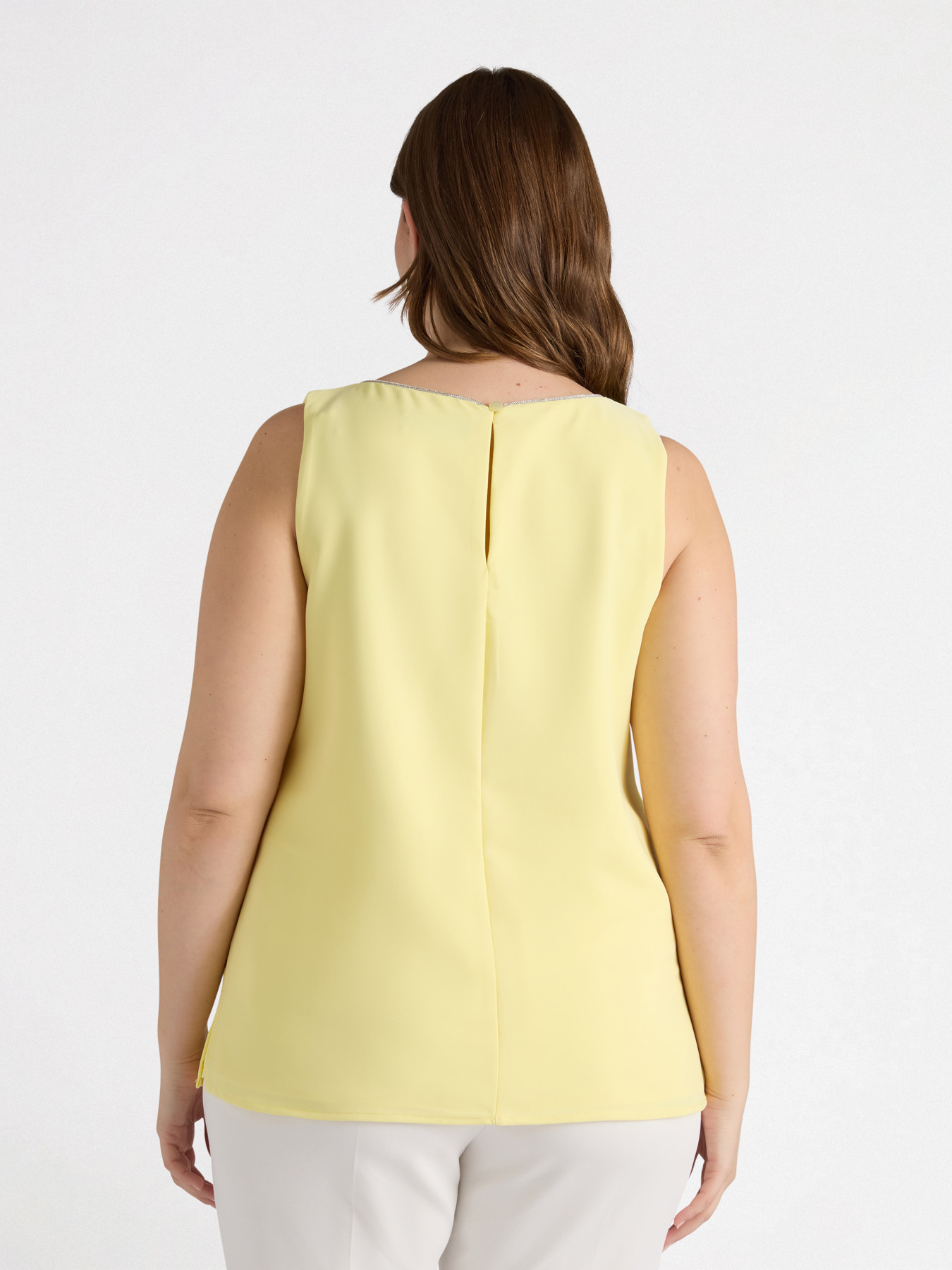 Top with rhinestone border image number 1