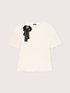 Jersey T-shirt with jewel bow image number 4