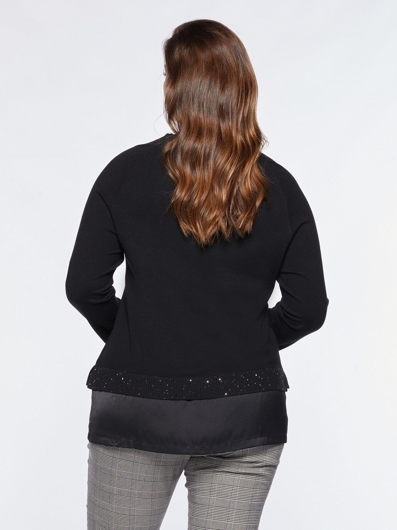 Jersey con borde de raso image number 1