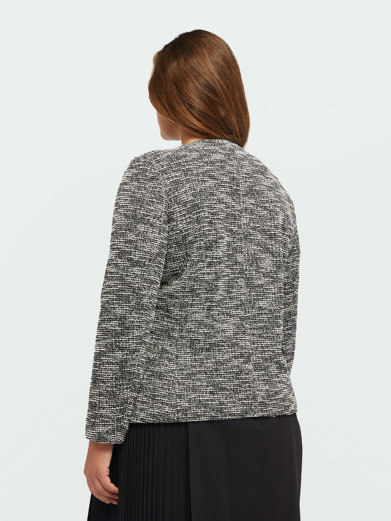 Boucl&eacute; fabric jacket image number 1