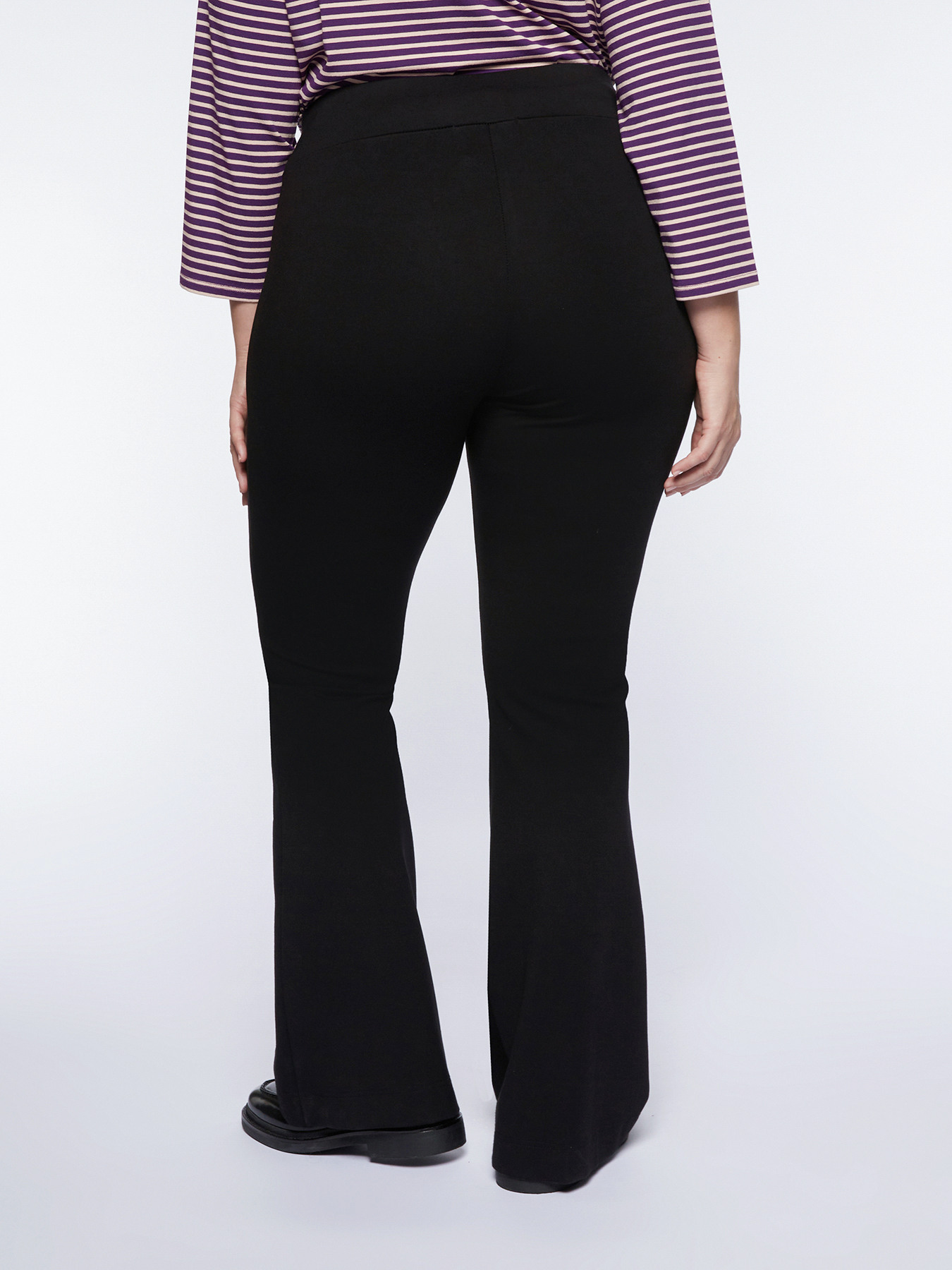 ECOVERO&trade; viscose flared trousers image number 1
