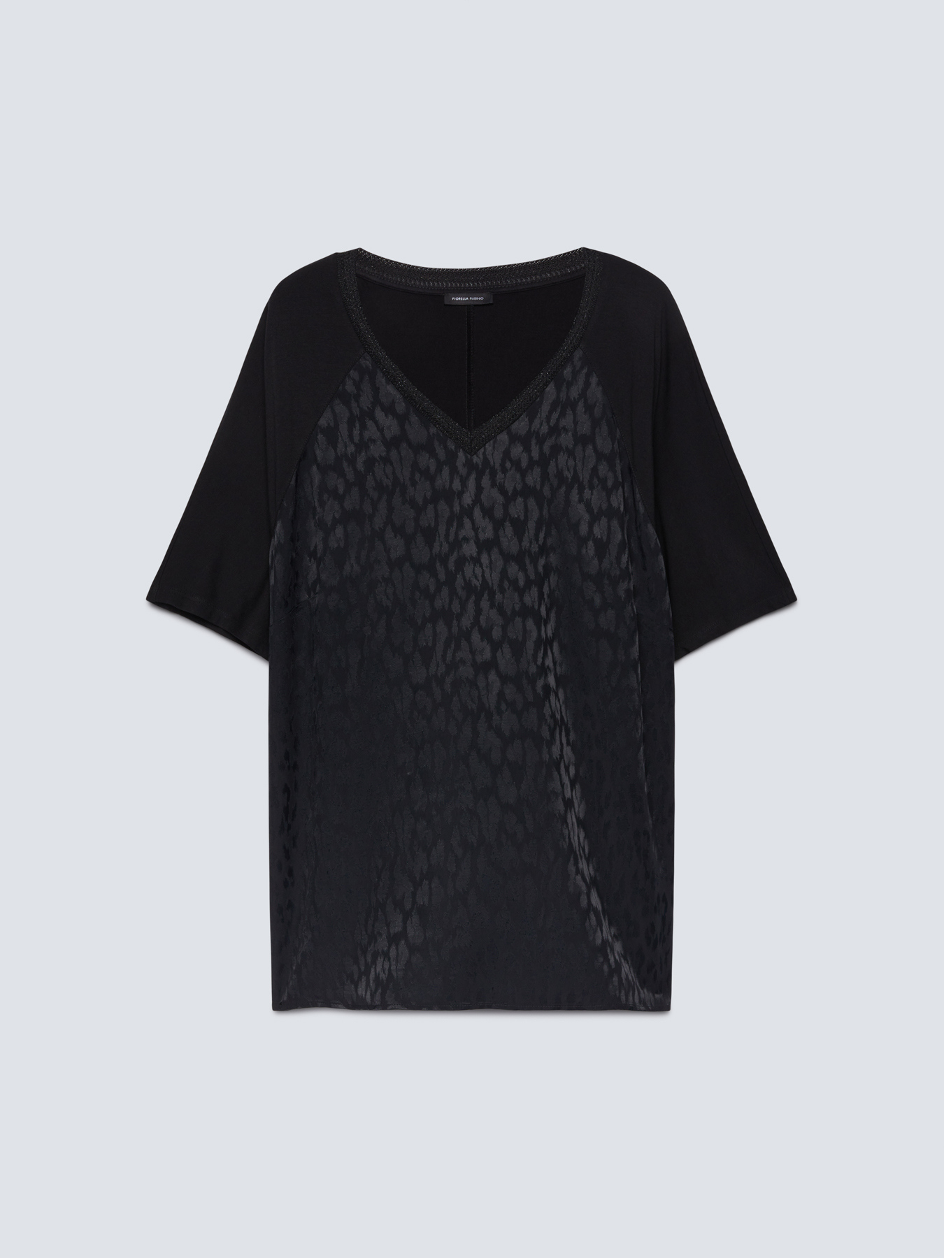 Camiseta con parte delantera animalier image number 3